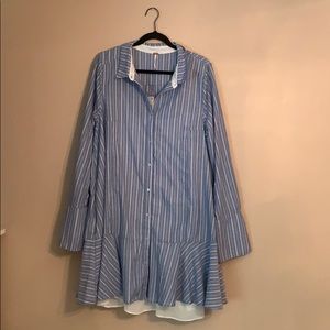 Free People All For You Striped Shirt Dress